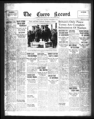 The Cuero Record (Cuero, Tex.), Vol. 45, No. 216, Ed. 1 Thursday, September 28, 1939