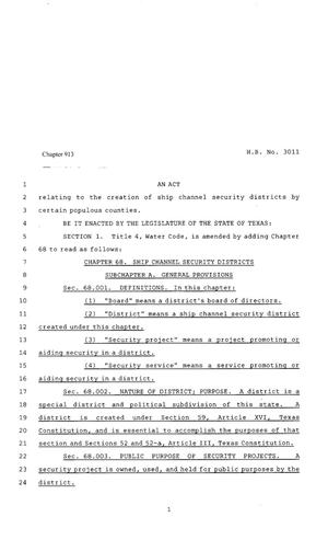 80th Texas Legislature, Regular Session, House Bill 3011, Chapter 913