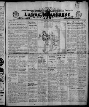 Primary view of object titled 'Labor Messenger (Houston, Tex.), Vol. 21, No. 44, Ed. 1 Friday, January 26, 1945'.