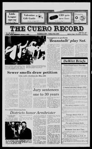 Primary view of object titled 'The Cuero Record (Cuero, Tex.), Vol. 102, No. 6, Ed. 1 Wednesday, February 7, 1996'.