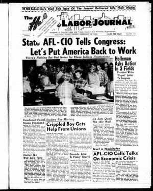 The Houston Labor Journal (Houston, Tex.), Vol. 29, No. 22, Ed. 1 Friday, February 28, 1958