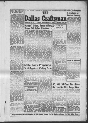 The Dallas Craftsman (Dallas, Tex.), Vol. 50, No. 37, Ed. 1 Friday, February 7, 1964