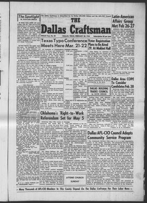 The Dallas Craftsman (Dallas, Tex.), Vol. 50, No. 40, Ed. 1 Friday, February 28, 1964