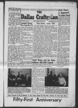 Primary view of object titled 'The Dallas Craftsman (Dallas, Tex.), Vol. 51, No. 1, Ed. 1 Friday, May 29, 1964'.