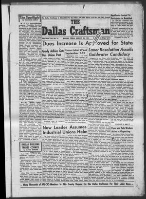 The Dallas Craftsman (Dallas, Tex.), Vol. 51, No. 14, Ed. 1 Friday, August 28, 1964