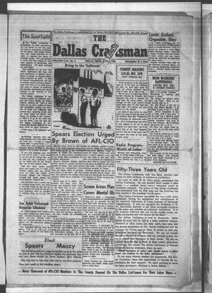 The Dallas Craftsman (Dallas, Tex.), Vol. 53, No. 2, Ed. 1 Friday, June 3, 1966
