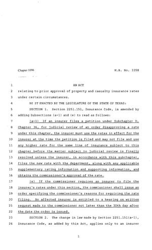 80th Texas Legislature, Regular Session, House Bill 3358, Chapter 1096
