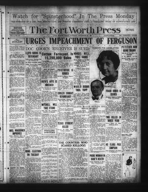 The Fort Worth Press (Fort Worth, Tex.), Vol. 5, No. 43, Ed. 1 Saturday, November 21, 1925