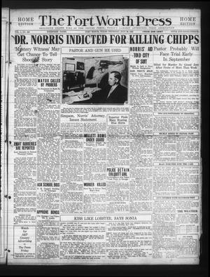 The Fort Worth Press (Fort Worth, Tex.), Vol. 5, No. 256, Ed. 1 Thursday, July 29, 1926