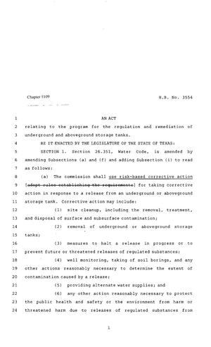 80th Texas Legislature, Regular Session, House Bill 3554, Chapter 1109
