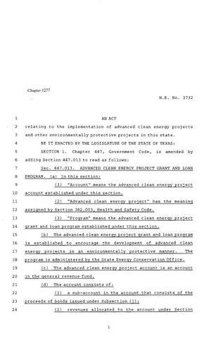 80th Texas Legislature, Regular Session, House Bill 3732, Chapter 1277