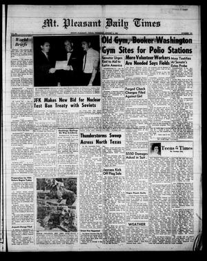 Mt. Pleasant Daily Times (Mount Pleasant, Tex.), Vol. 43, No. 104, Ed. 1 Thursday, August 2, 1962