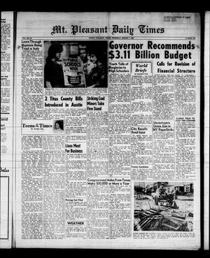 Mt. Pleasant Daily Times (Mount Pleasant, Tex.), Vol. 43, No. 259, Ed. 1 Thursday, March 7, 1963