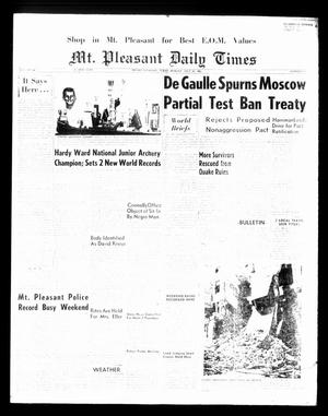 Mt. Pleasant Daily Times (Mount Pleasant, Tex.), Vol. 44, No. 101, Ed. 1 Monday, July 29, 1963