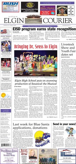 Primary view of Elgin Courier (Elgin, Tex.), Vol. 127, No. 49, Ed. 1 Wednesday, December 6, 2017