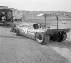 Primary view of object titled '[Ferrari Racecar at Texas International Speedway]'.