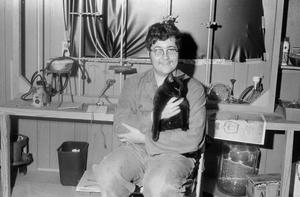 [Steven Lewis and a Cat in a Laboratory]