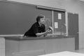 Photograph: [Photograph of Peggy Smith in a Classroom]