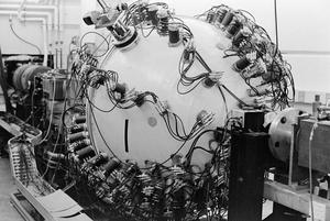 [Photograph of Detector Cyclotron at A&M University]