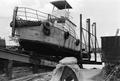 Photograph: [Boat in Dry Dock at B and B Shipyard #2]