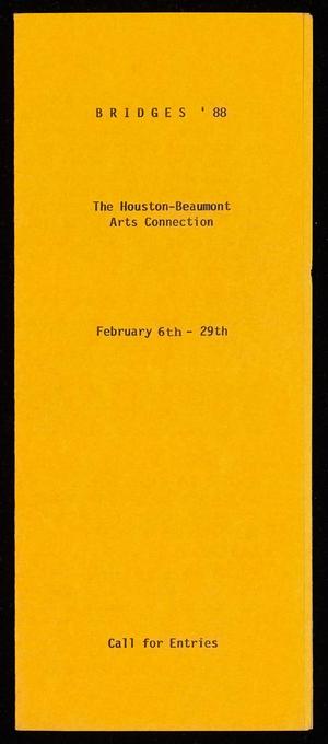 Primary view of object titled '[Pamphlet: Bridges '88 Call for Entries]'.