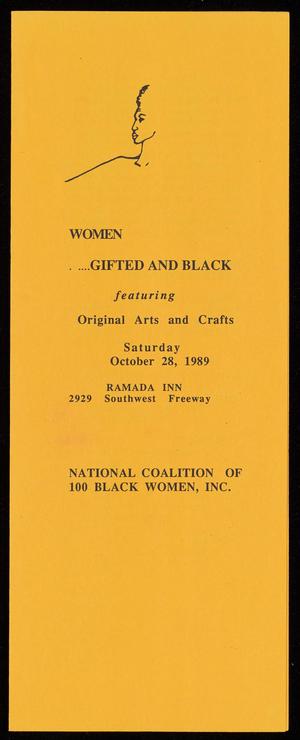 [Pamphlet: Women... Gifted and Black]