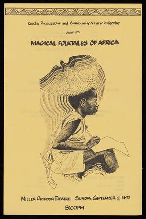 Primary view of object titled '[Pamphlet: Magical Folktales of Africa]'.