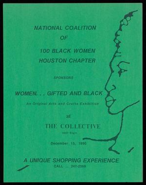 Primary view of object titled '[Flyer: Women... Gifted and Black, 1990]'.