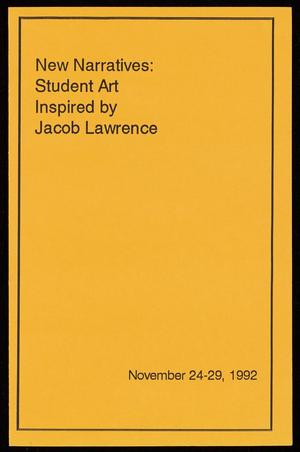 [Invitation to the "New Narratives: Student Art Inspired by Jacob Lawrence" exhibition, November 1992]