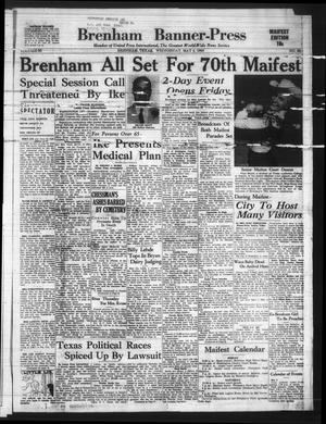 Primary view of object titled 'Brenham Banner-Press (Brenham, Tex.), Vol. 95, No. 88, Ed. 1 Wednesday, May 4, 1960'.