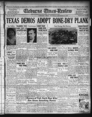 Cleburne Times-Review (Cleburne, Tex.), Vol. 25, No. 294, Ed. 1 Wednesday, September 10, 1930