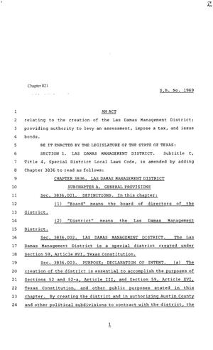 80th Texas Legislature, Regular Session, Senate Bill 1969, Chapter 821