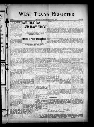 West Texas Reporter (Graham, Tex.), Vol. 1, No. 43, Ed. 1 Thursday, July 17, 1913