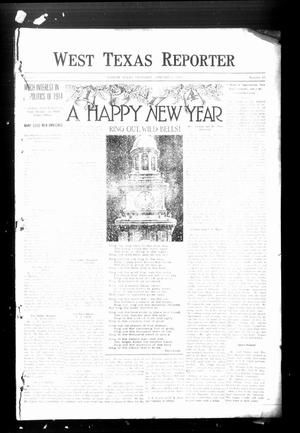 Primary view of object titled 'West Texas Reporter (Graham, Tex.), Vol. 2, No. 15, Ed. 1 Thursday, January 1, 1914'.