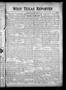 Thumbnail image of item number 1 in: 'West Texas Reporter (Graham, Tex.), Vol. 2, No. 33, Ed. 1 Thursday, May 7, 1914'.