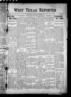 West Texas Reporter (Graham, Tex.), Vol. 2, No. 52, Ed. 1 Thursday, September 17, 1914