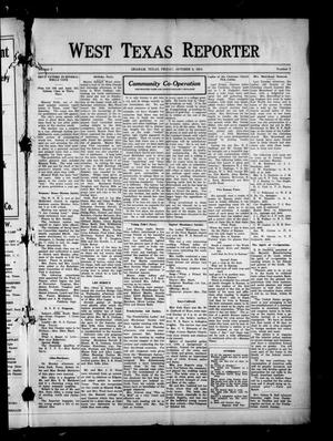 Primary view of object titled 'West Texas Reporter (Graham, Tex.), Vol. 3, No. 3, Ed. 1 Friday, October 9, 1914'.