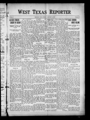 Primary view of object titled 'West Texas Reporter (Graham, Tex.), Vol. 3, No. 15, Ed. 1 Friday, January 8, 1915'.