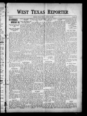 West Texas Reporter (Graham, Tex.), Vol. 3, No. 18, Ed. 1 Friday, January 29, 1915