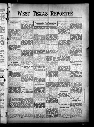Primary view of object titled 'West Texas Reporter (Graham, Tex.), Vol. 3, No. 41, Ed. 1 Friday, July 9, 1915'.
