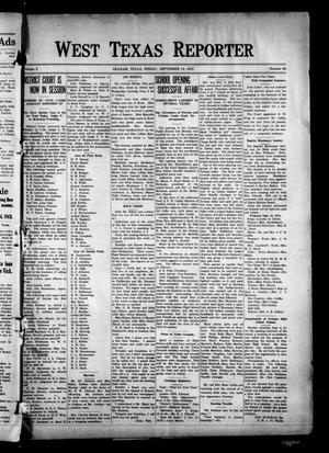 West Texas Reporter (Graham, Tex.), Vol. 3, No. 50, Ed. 1 Friday, September 10, 1915