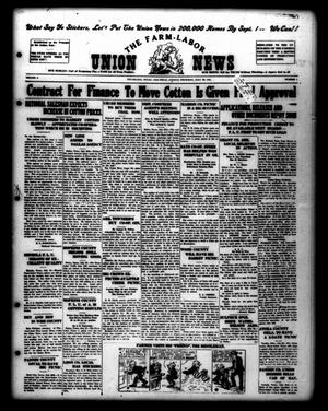 Primary view of object titled 'The Farm-Labor Union News (Texarkana, Tex.), Vol. 5, No. 1, Ed. 1 Thursday, July 30, 1925'.