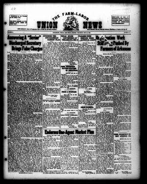Primary view of object titled 'The Farm-Labor Union News (Texarkana, Tex.), Vol. 5, No. 13, Ed. 1 Thursday, October 22, 1925'.