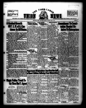 Primary view of object titled 'The Farm-Labor Union News (Texarkana, Tex.), Vol. 5, No. 15, Ed. 1 Thursday, November 5, 1925'.
