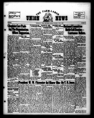 Primary view of object titled 'The Farm-Labor Union News (Texarkana, Tex.), Vol. 5, No. 30, Ed. 1 Thursday, February 25, 1926'.