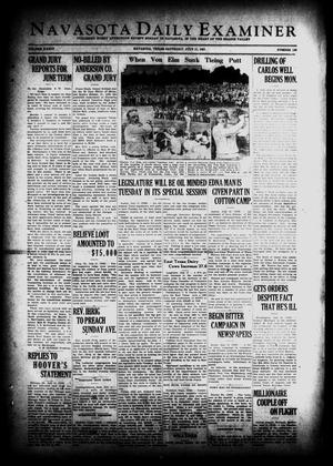 Navasota Daily Examiner (Navasota, Tex.), Vol. 34, No. 128, Ed. 1 Saturday, July 11, 1931