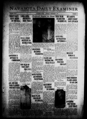 Navasota Daily Examiner (Navasota, Tex.), Vol. 34, No. 174, Ed. 1 Thursday, September 3, 1931