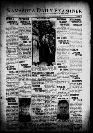 Navasota Daily Examiner (Navasota, Tex.), Vol. 34, No. 176, Ed. 1 Saturday, September 5, 1931