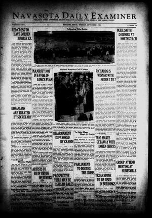 Navasota Daily Examiner (Navasota, Tex.), Vol. 34, No. 178, Ed. 1 Tuesday, September 8, 1931