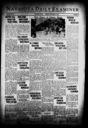 Navasota Daily Examiner (Navasota, Tex.), Vol. 34, No. 180, Ed. 1 Thursday, September 10, 1931